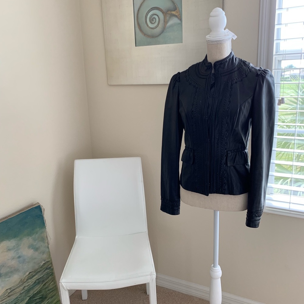 Black leader jacket size 4